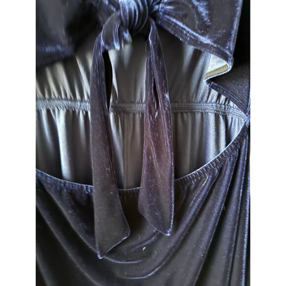 Killstar Midnight Blue Velvet Mini Dress Casseoperia's Charm Witchy Size XXL - Picture 4 of 5